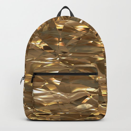 Golden Crinkle Backpack