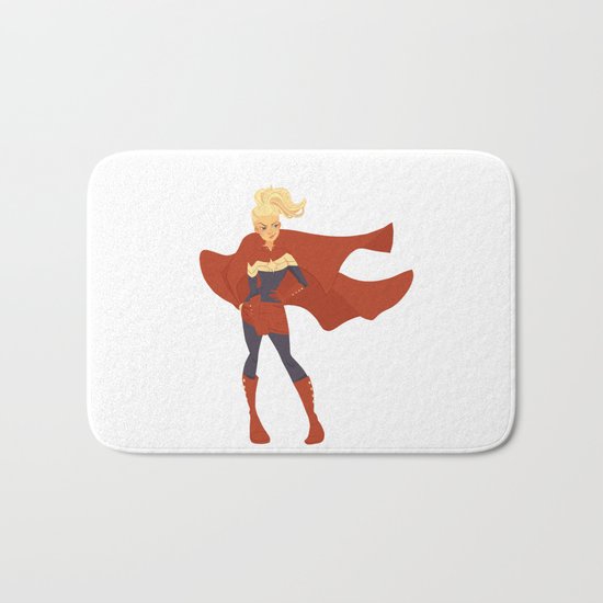 Captain Marvel Bath Mat