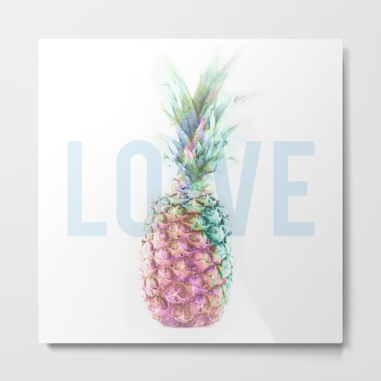 Pineapple Love Metal Print