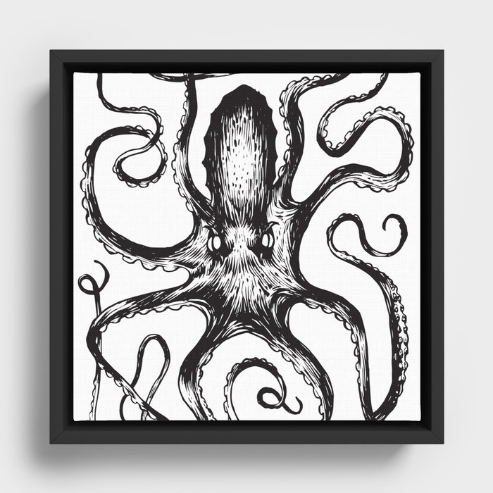 Octopus Framed Canvas
