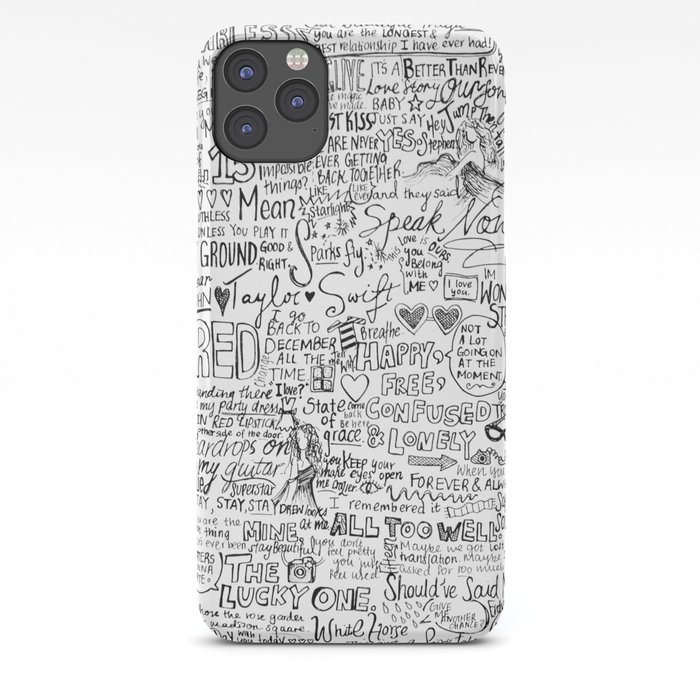 Ts Lyrics Iphone Case By Faithleung Society6
