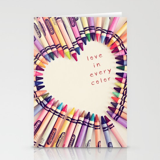 love in every color Stationery Cards