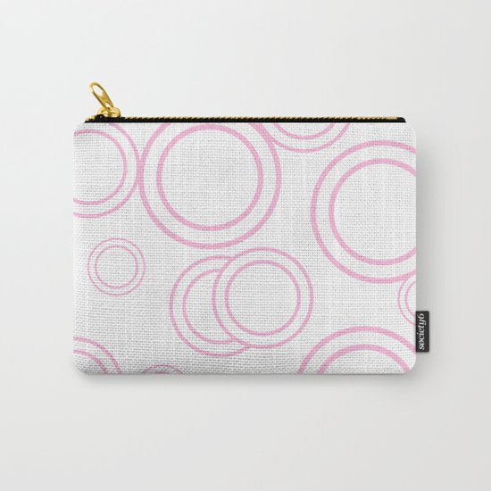 Abstract circles - abstract patterns - pink Carry-All Pouch