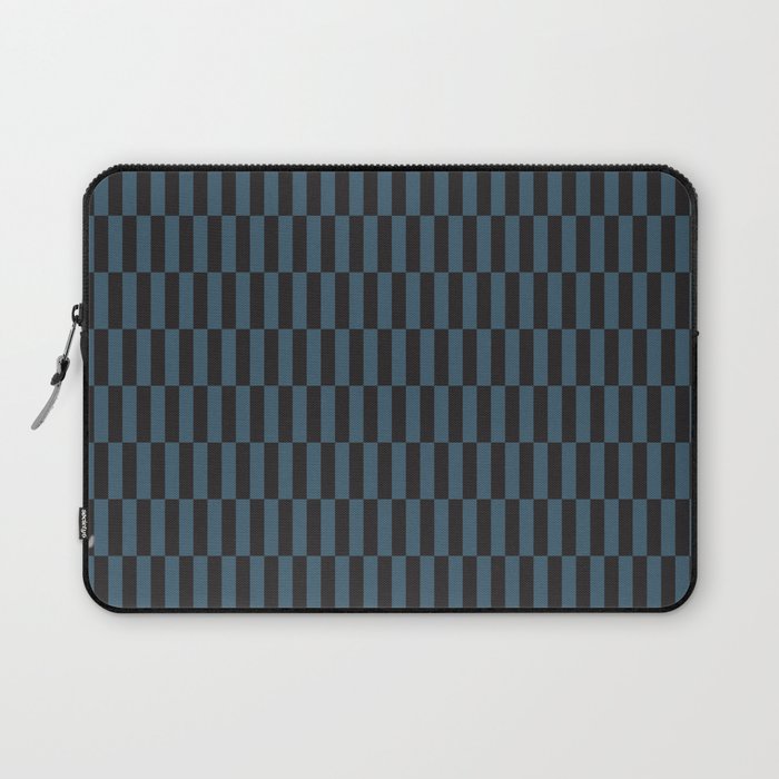 Lanky Checkers | Iron + Blue Laptop Sleeve