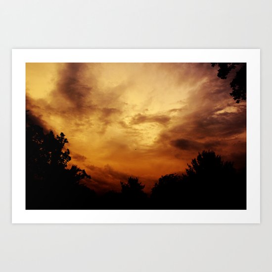 Fire Skies Art Print