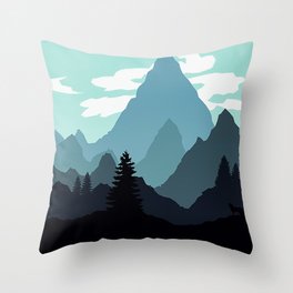 Mountains Throw Pillow