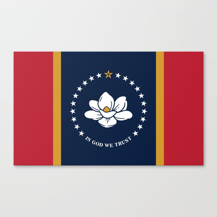 Mississippi flag Canvas Print