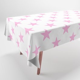 Stars (Pink & White Pattern) Tablecloth