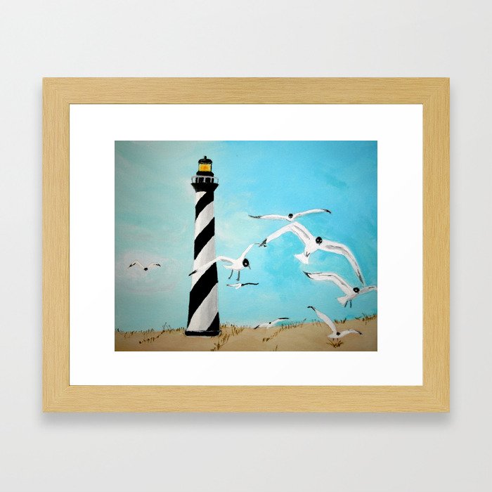 Sea gulls Framed Art Print