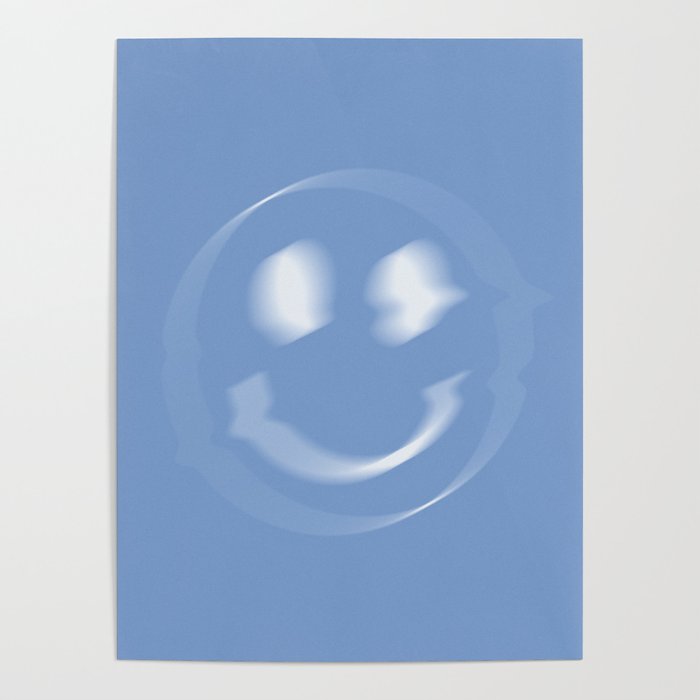 Glitch - Blue Poster
