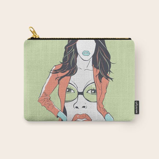 The face Carry-All Pouch