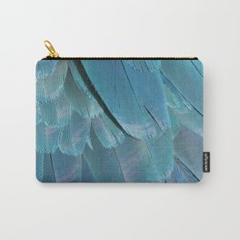 Blue Macaw Feathers Carry-All Pouch