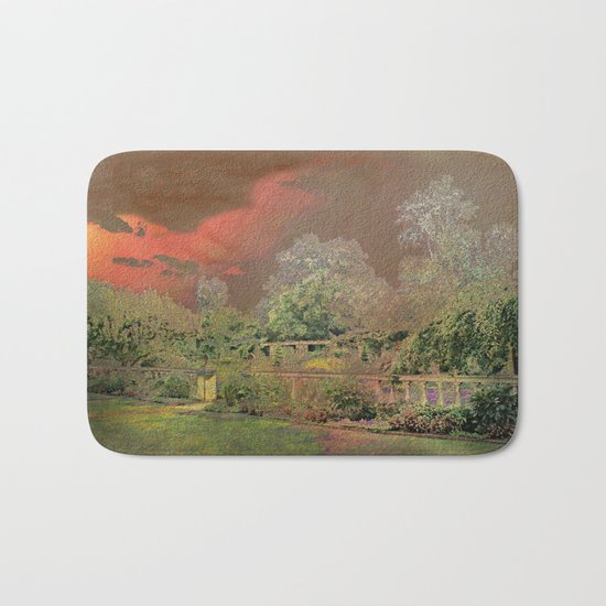 English Garden Sunset Bath Mat