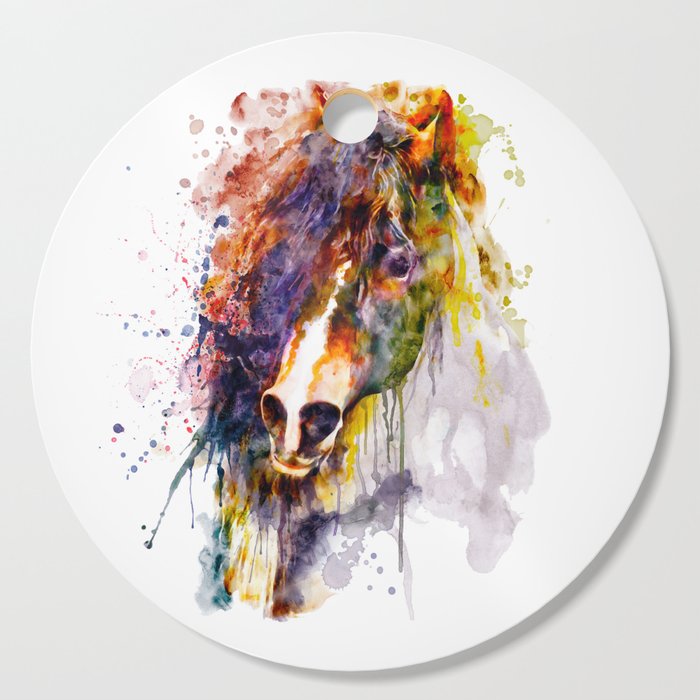 Abstract Horse Head Cutting Board