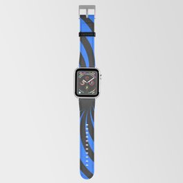 Black and Blue Spinning Hole. Apple Watch Band