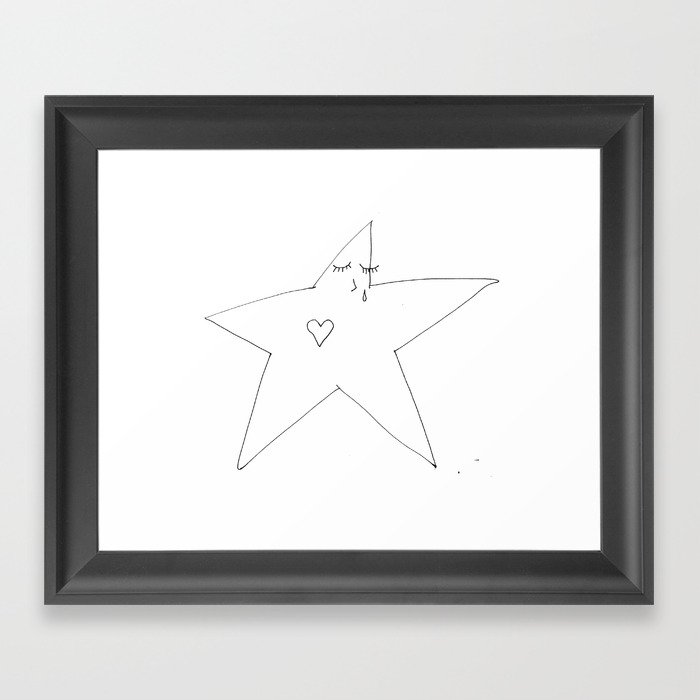 Lonely Star Framed Art Print