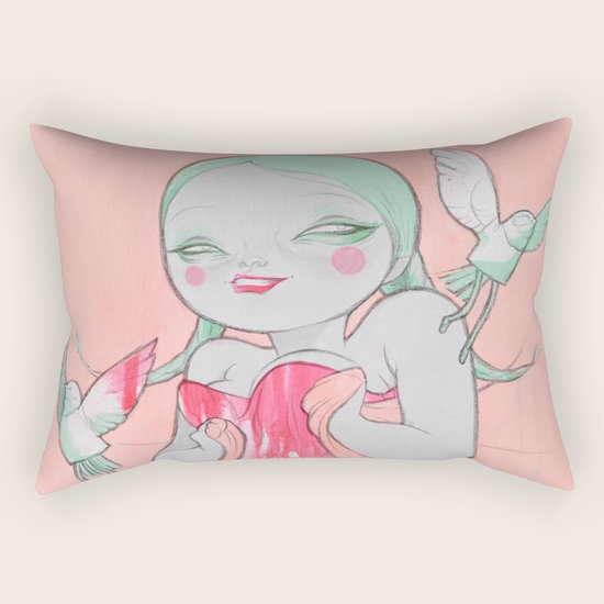 Flock Around Me Rectangular Pillow