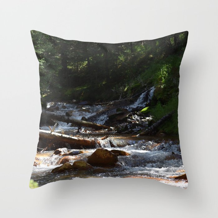 Peru Creek, CO Throw Pillow