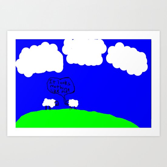 Watching the Clouds Go By Art Print