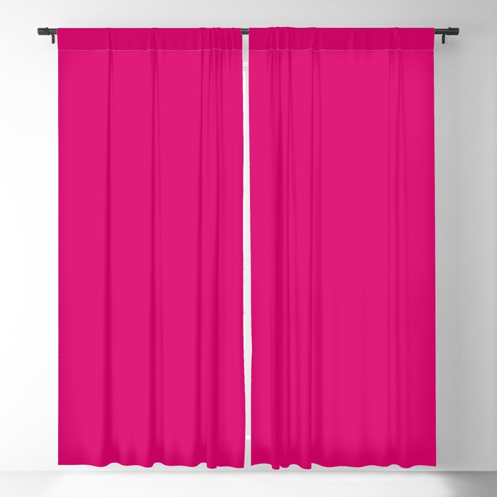 Solid Pink Color Blackout Curtain