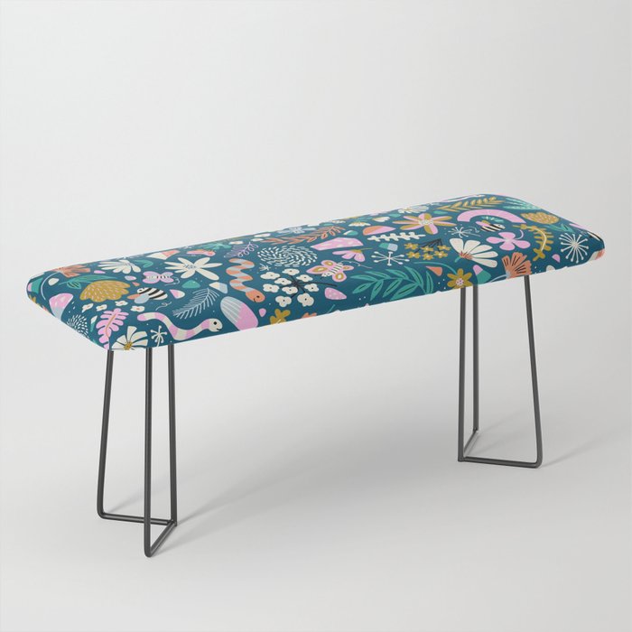 Cute Insects Kids Pattern Bench