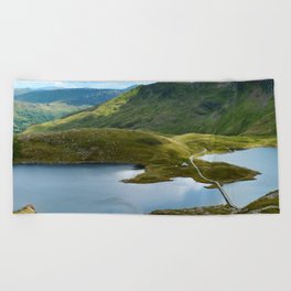 Great Britain Photography - Beautiful National Park In Wales Beach Towel