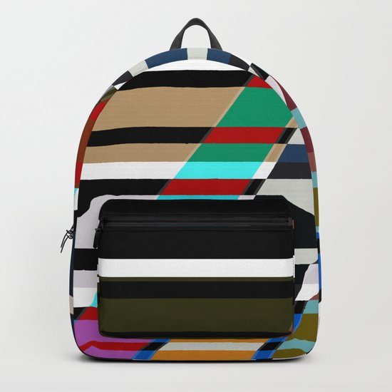 Abstract stripes . Oblique stripes 1 . Backpack