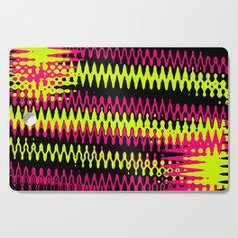 Chaos- Pink and Yellow Cutting Board