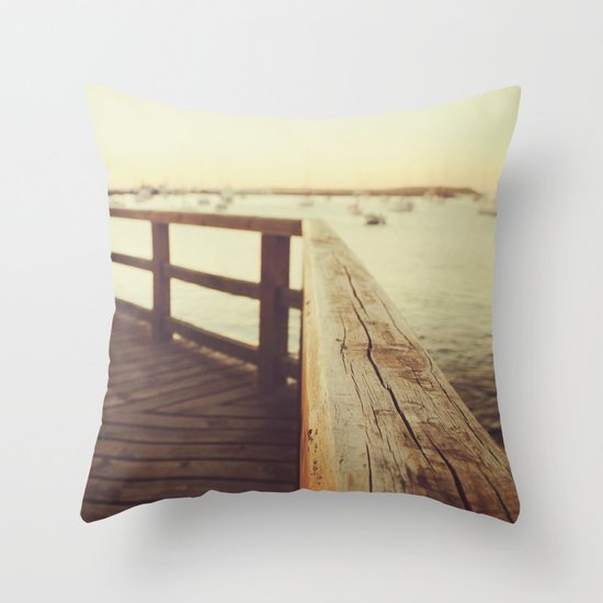 Waiting for the sunset Throw Pillow