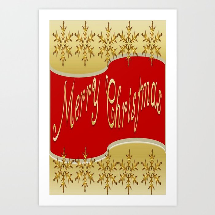 Merry Christmas Clear Gold Foiled Sticker for Gift - XOXOKristen