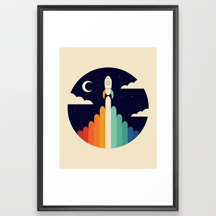 Up Framed Art Print