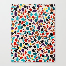 Colorful Modern Terrazzo Artwork  Canvas Print