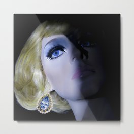 " miss smith can not answer the phone right now" Metal Print | Thriller, Digital Manipulation, Twilightzone, Photo, Beauty, Mysteriouswoman, Blueeyes, Blonde, Digital, Fairytale 