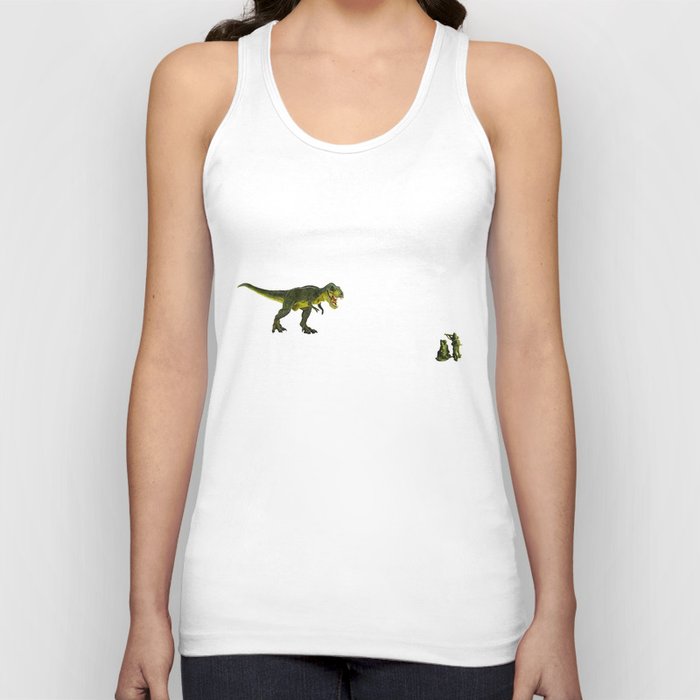 Dinosaurs vs Toy Soldiers Tank Top