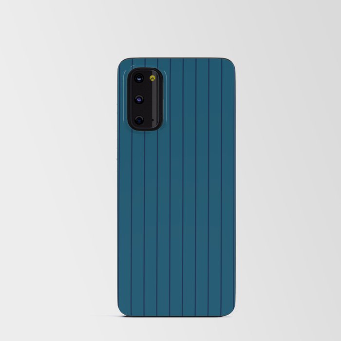 Thin lines vertical navy Android Card Case