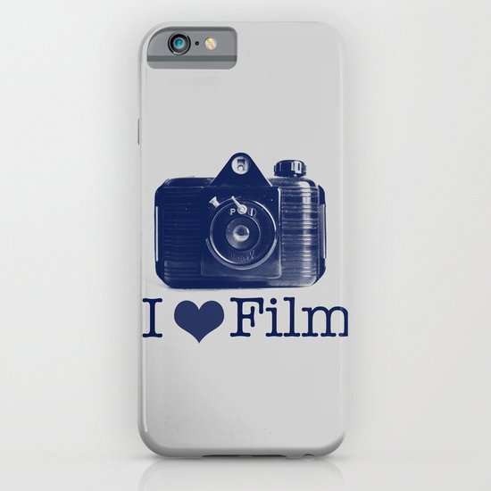 I ♥ Film (Grey/Navy) iPhone & iPod Case