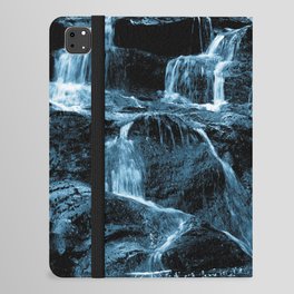 Scottish Highlands Waterfall in Tundra and Marmalade  iPad Folio Case