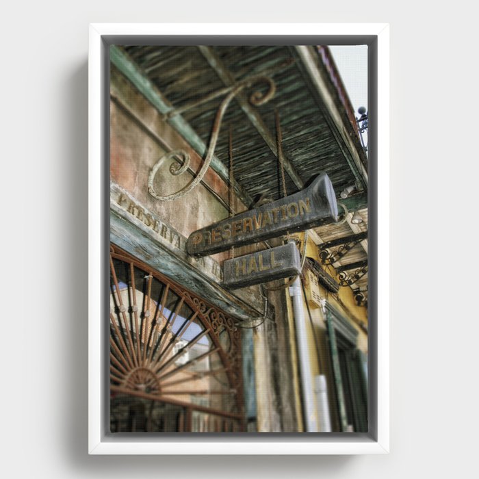 Preservation Hall Framed Canvas