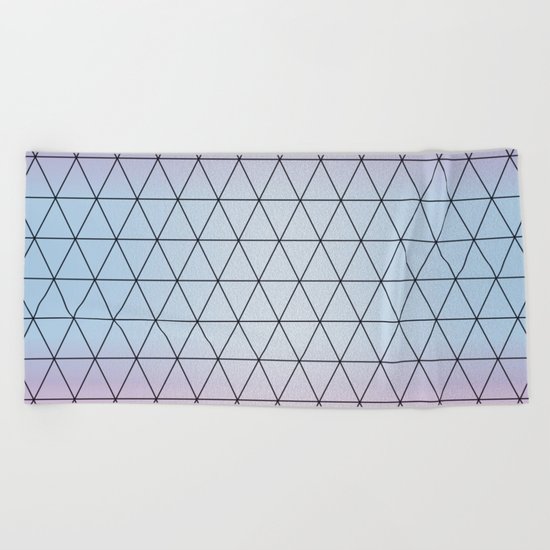 Eternity in Blue Pink Beach Towel