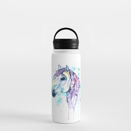 Pink and Purple Girly Horse Water Bottle