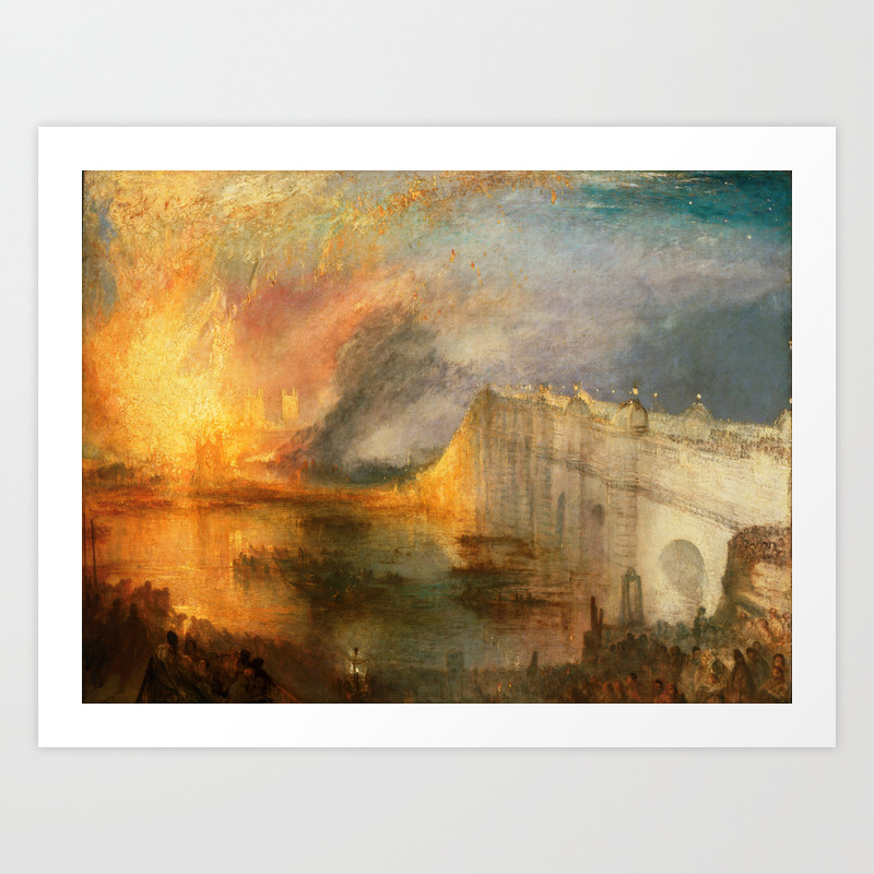 The Burning of the Houses of Lords and Commons Art Mug. J.M.W Turner 1834