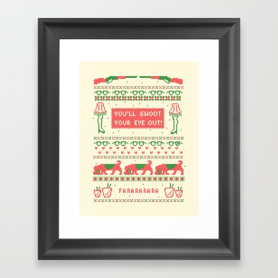 A Christmas Sweater Framed Art Print