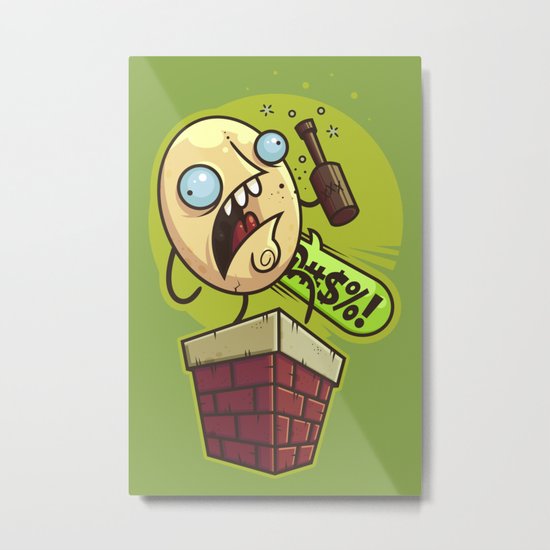 Humpty Drunkty Metal Print