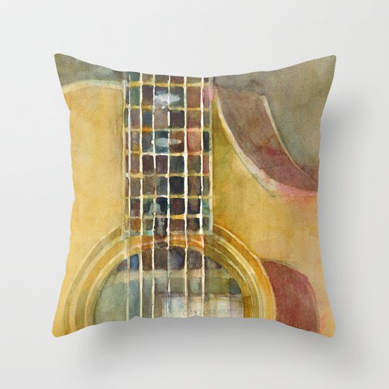 Acoustic Guitar - Taylor Throw Pillow