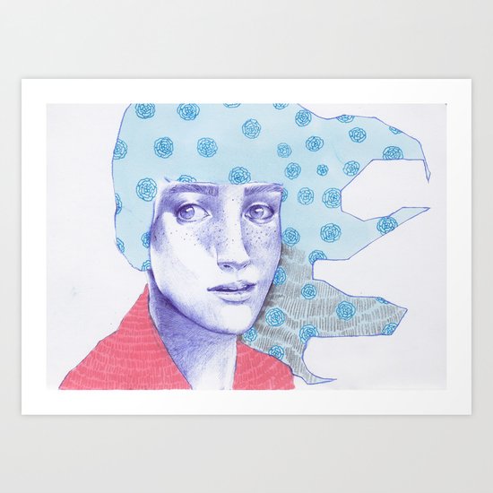 Flowery 03 Art Print