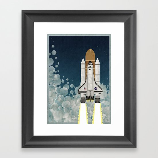 Space Shuttle Framed Art Print