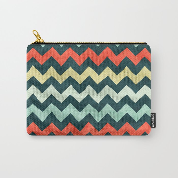 Colorful Chevron 2 Carry-All Pouch