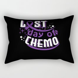 Purple Last Chemo Day November Pancreatic Cancer Rectangular Pillow