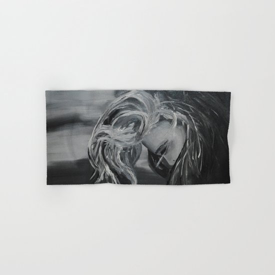 Black And White Girl Hand & Bath Towel