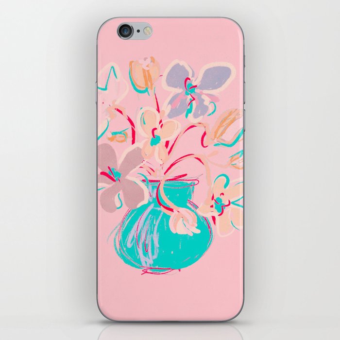 Modern abstract spring flowers  iPhone Skin